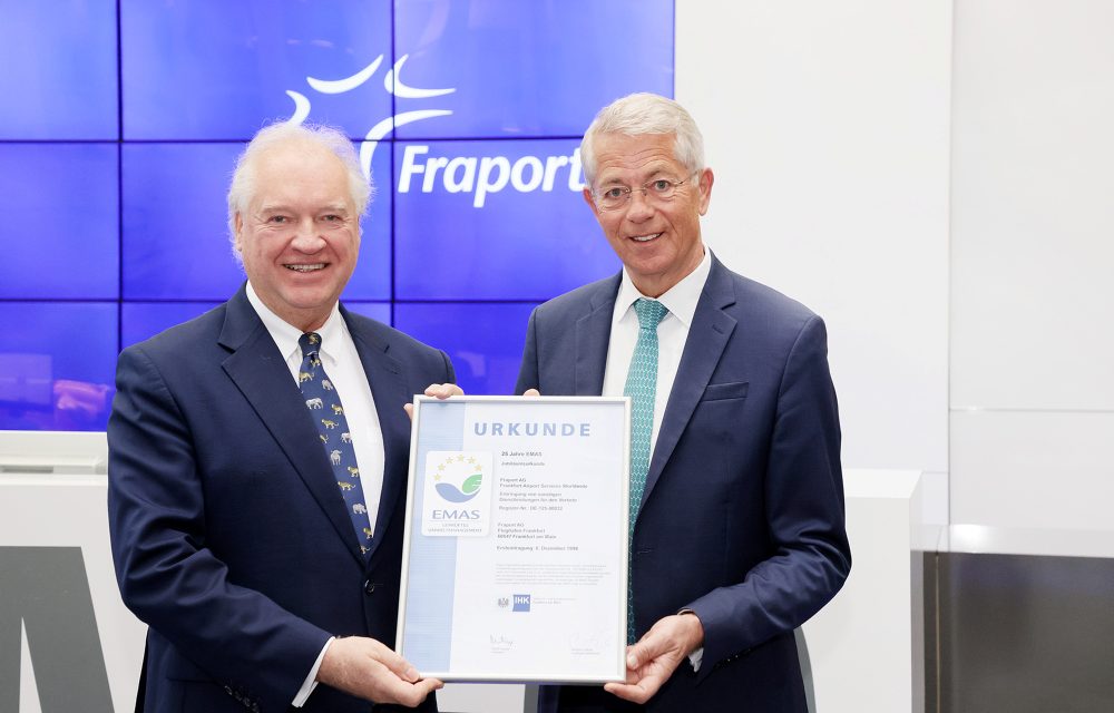 Fraport AG – 25 Jahre zertifiziertes Umweltmanagement